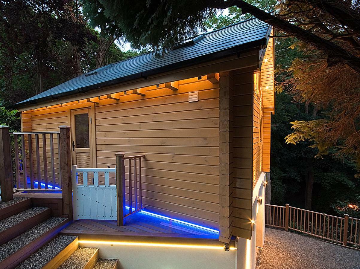 Вилла Alum Chine Log Cabin Борнмут Экстерьер фото